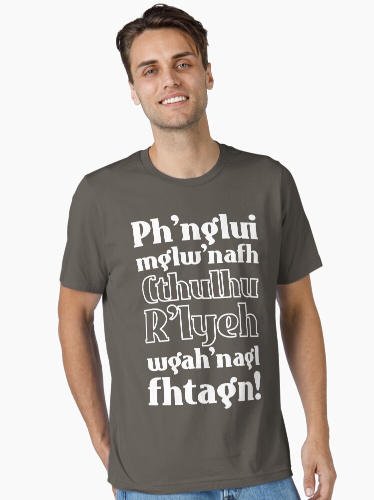 Thumbnail 2 von 7, Essential T-Shirt, Cthulhu fhtagn! designt und verkauft von dynamitfrosch.
