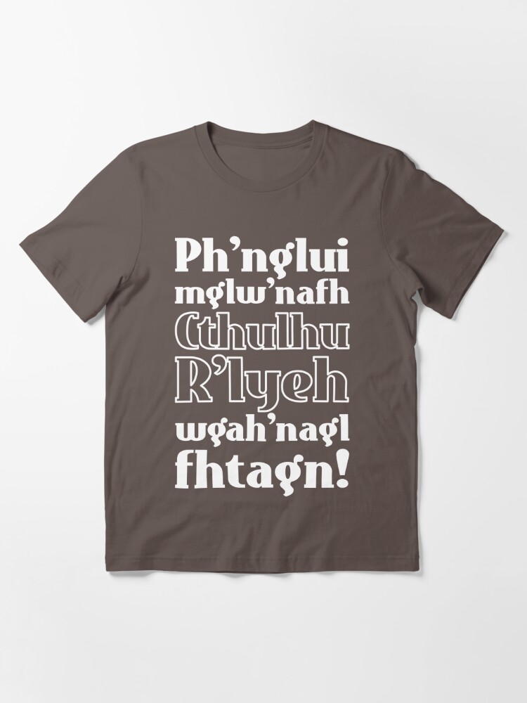 Essential T-Shirt mit Cthulhu fhtagn!, designt und verkauft von dynamitfrosch