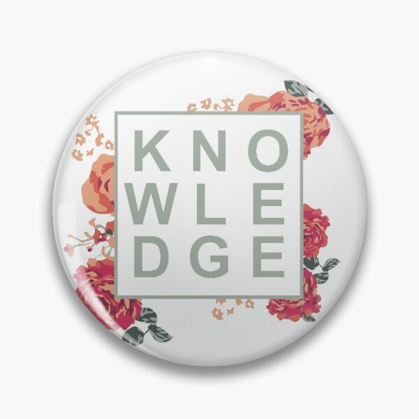 Item preview, Knowledge florals designed and sold by TheArtDesk.