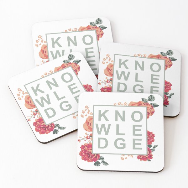 Item preview, Knowledge florals designed and sold by TheArtDesk.