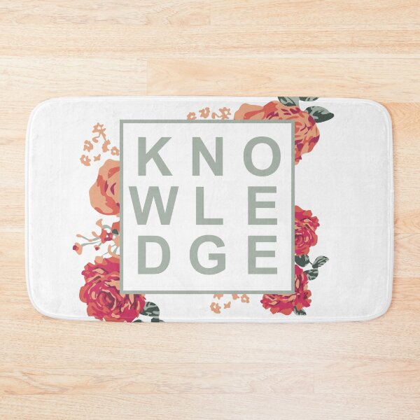 Item preview, Knowledge florals designed and sold by TheArtDesk.