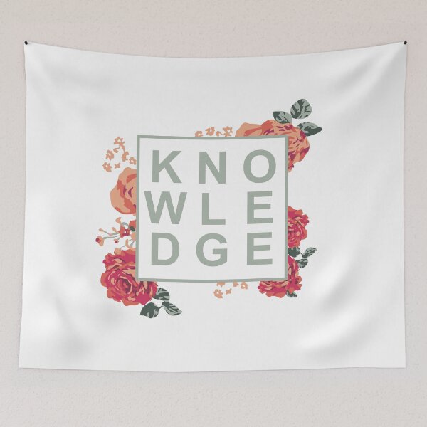 Item preview, Knowledge florals designed and sold by TheArtDesk.