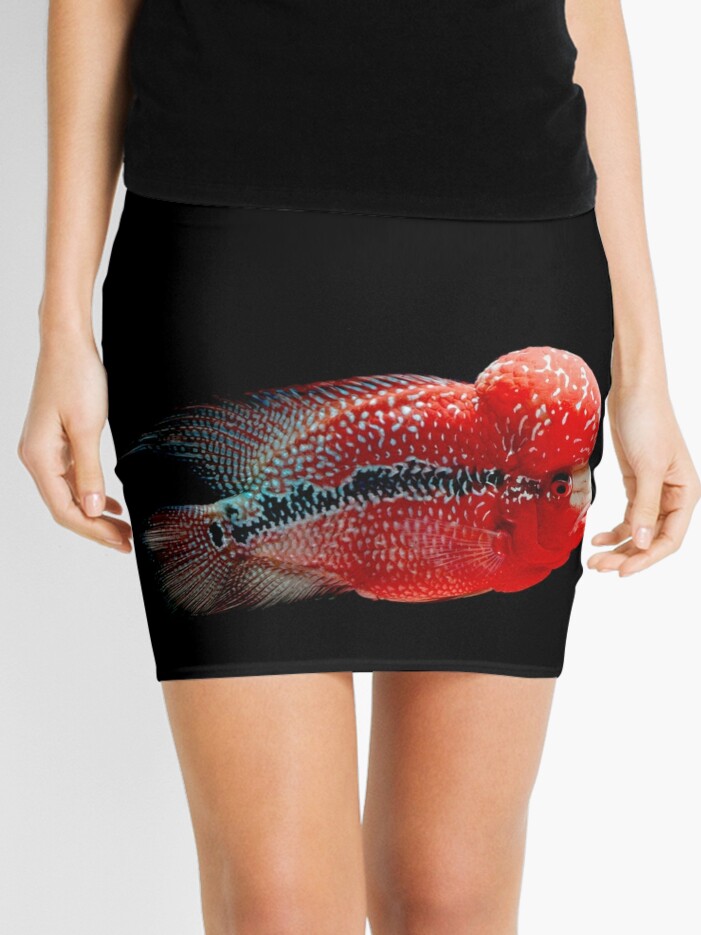 floral fish mini skirt