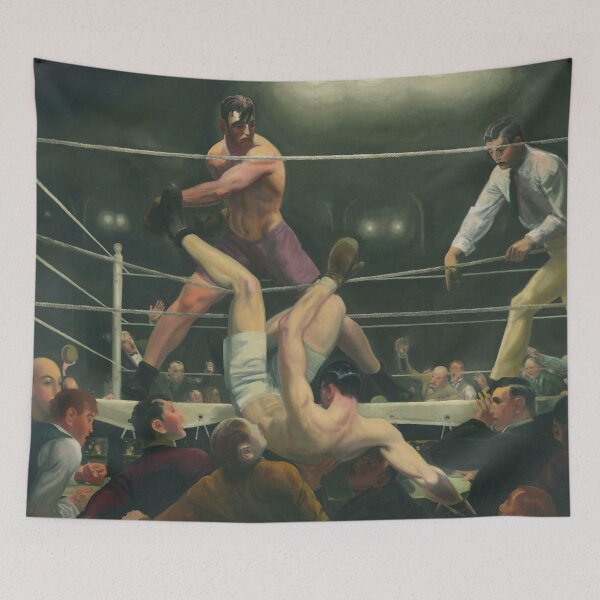Item preview, George Bellows Dempsey And Firpo 1924 designed and sold by JDesigningMO.
