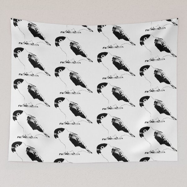 Item preview, Black Headed Caique - Black Headed Parrot Minimalistic Art designed and sold by Elarex.