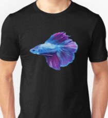 Emerald Blue Betta Siamese Fish Unisex T-Shirt