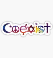 COEXIST Space Sticker