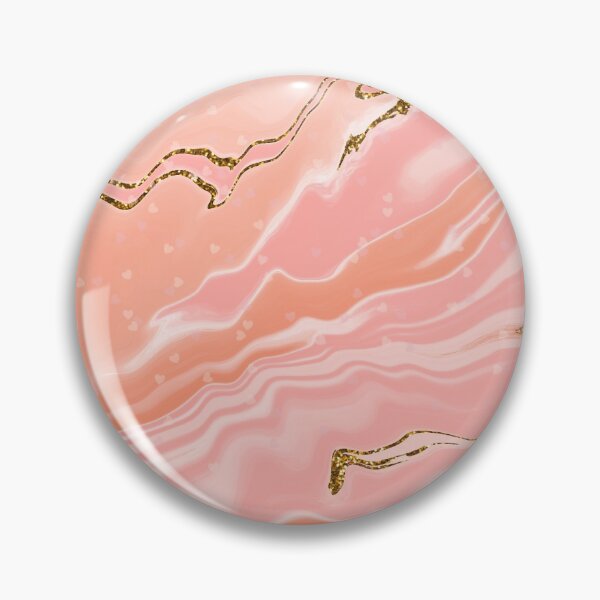 Item preview, Marble Peach Gold Wavy Curvy designed and sold by thesandrafadzai.