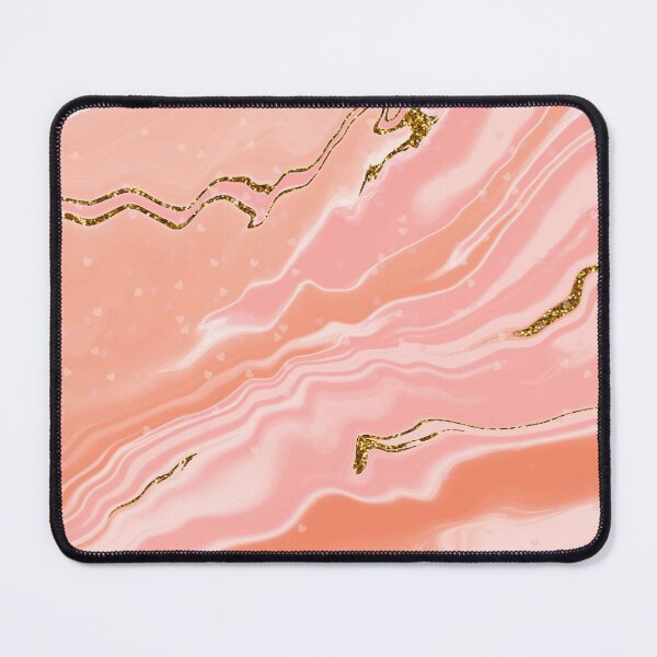 Item preview, Marble Peach Gold Wavy Curvy designed and sold by thesandrafadzai.
