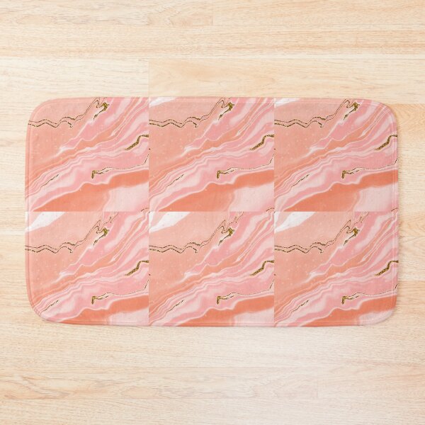 Item preview, Marble Peach Gold Wavy Curvy designed and sold by thesandrafadzai.