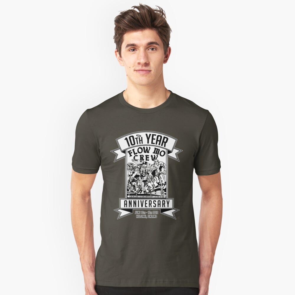 Flow Mo 10th Year Anniversary "SUPER HEROES" Shirt Slim Fit T-Shirt