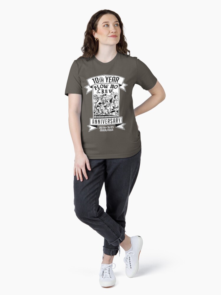 Thumbnail 4 of 7, Essential T-Shirt, Flow Mo 10th Year Anniversary "SUPER HEROES" Shirt designed and sold by SAIFFA.