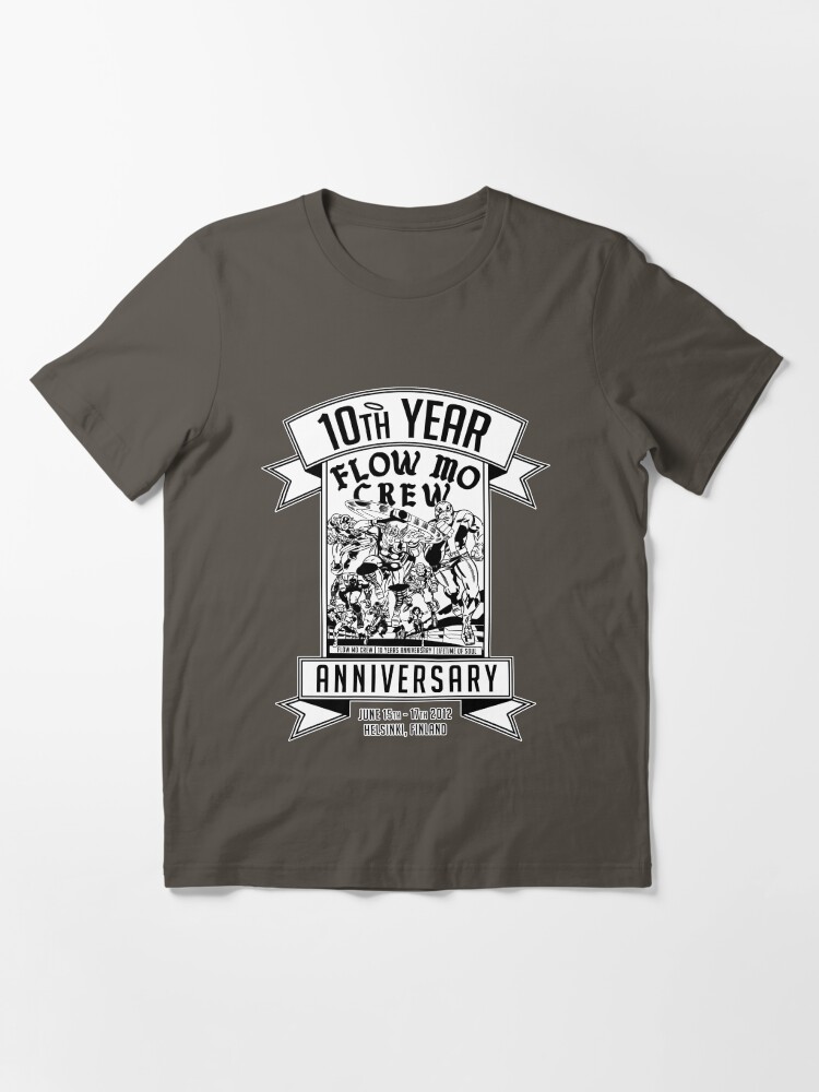 Thumbnail 3 of 7, Essential T-Shirt, Flow Mo 10th Year Anniversary "SUPER HEROES" Shirt designed and sold by SAIFFA.