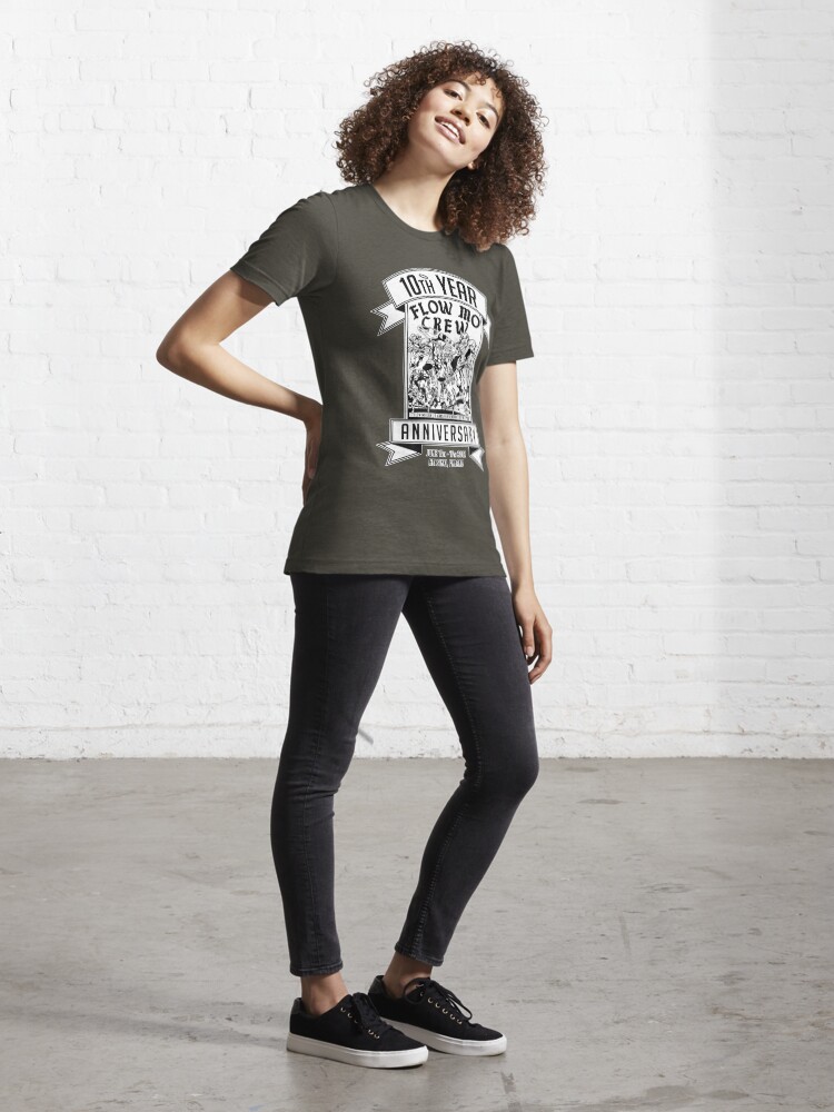 Alternate view of Flow Mo 10th Year Anniversary "SUPER HEROES" Shirt Essential T-Shirt
