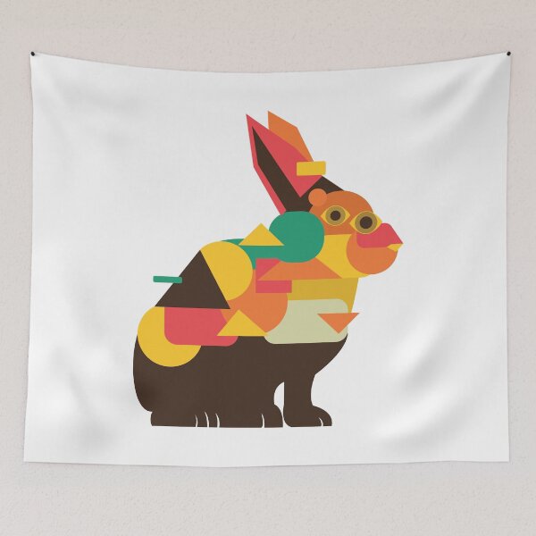 Item preview, Rabbit Cubism designed and sold by papererwin.