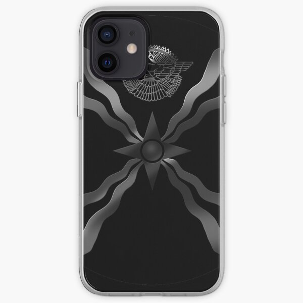 Assyrian Flag Black on Black iPhone Soft Case