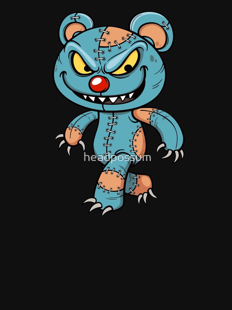 Evil Scary Teddy Bear Halloween Zombie Kids T-Shirt for Sale by