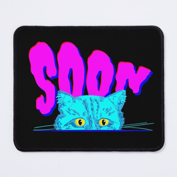 Item preview, Soon, Evil Cat is plotting your demise. The devil incarnate peers over the table and plots. Your time is soon. designed and sold by Good-Find.