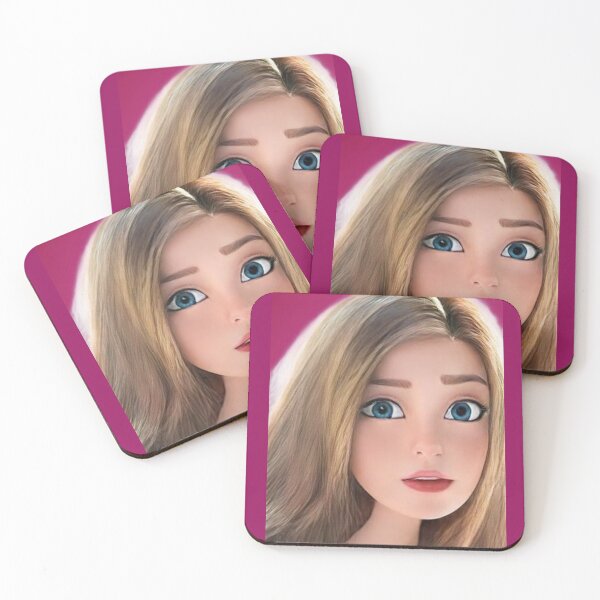 Item preview, Cartoon Pink Purple Girl Design 1 designed and sold by AlfredBilling.