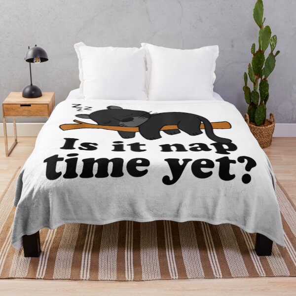Item preview, Sleeping Panther Lover Is It Nap Time Yet Funny Nap Saying Tank Top designed and sold by GiselleShop.