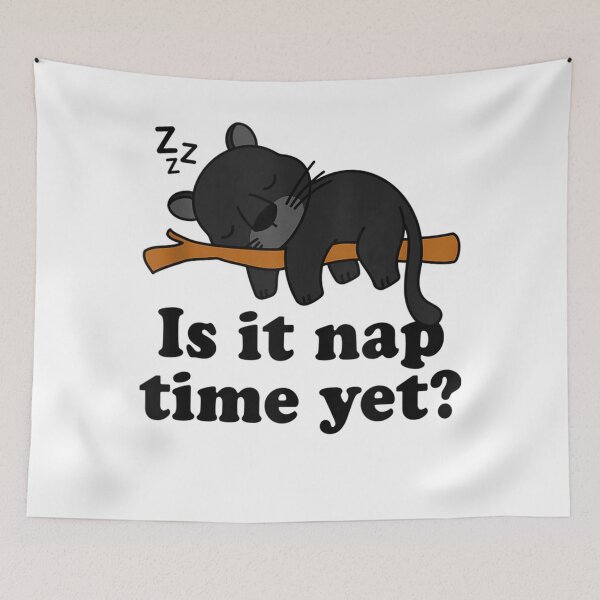 Item preview, Sleeping Panther Lover Is It Nap Time Yet Funny Nap Saying Tank Top designed and sold by GiselleShop.