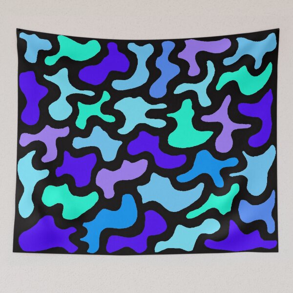 Item preview, blue puzzle pattern - patterns designed and sold by Jessi-Sketches.