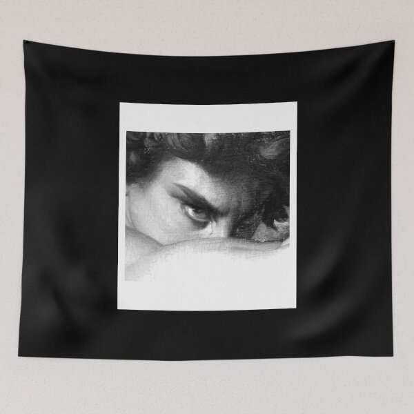 Item preview, Angel T-Shirtreinterpretation of Angel T-Shirtreinterpretation of the gaze of The Fallen Angel black and white (oil on canvas), Alexandre Cabanel T-Shirt_by raidman84_el T-Shirt_by raidman84_ designed and sold by shophoanghyu.