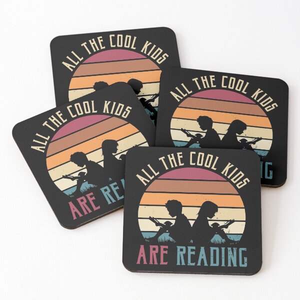 Item preview, All the Cool Kids are Reading Book Vintage Reto designed and sold by fefego818x.