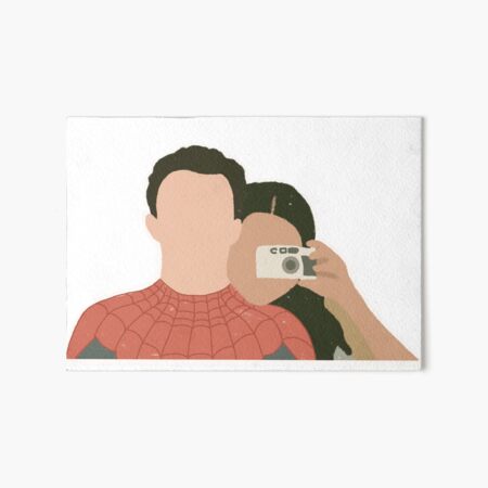 Zendaya and Tom Holland Art Board Print