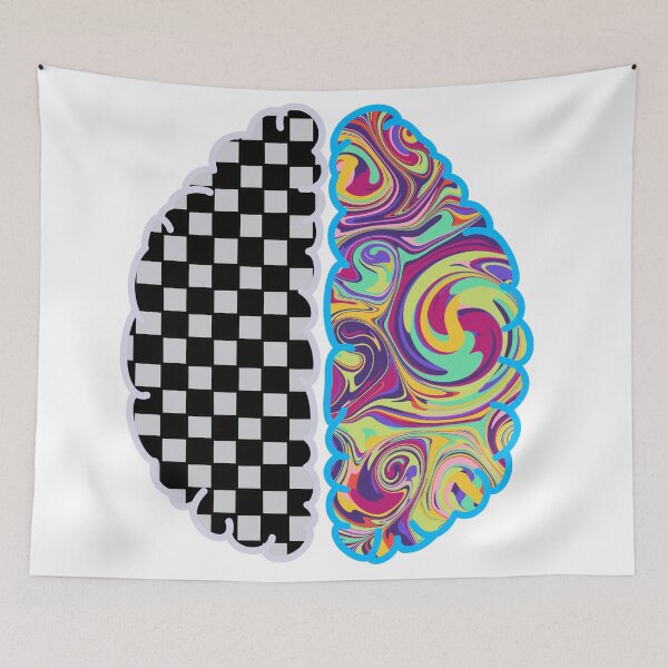 Item preview, Left Brain vs. Right Brain designed and sold by GrellenDraws.