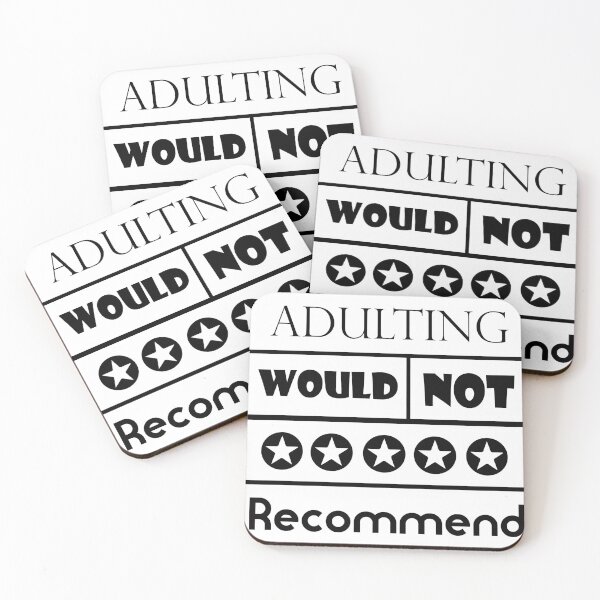 Item preview, Adulting Would Not Recommend  designed and sold by iSeek.