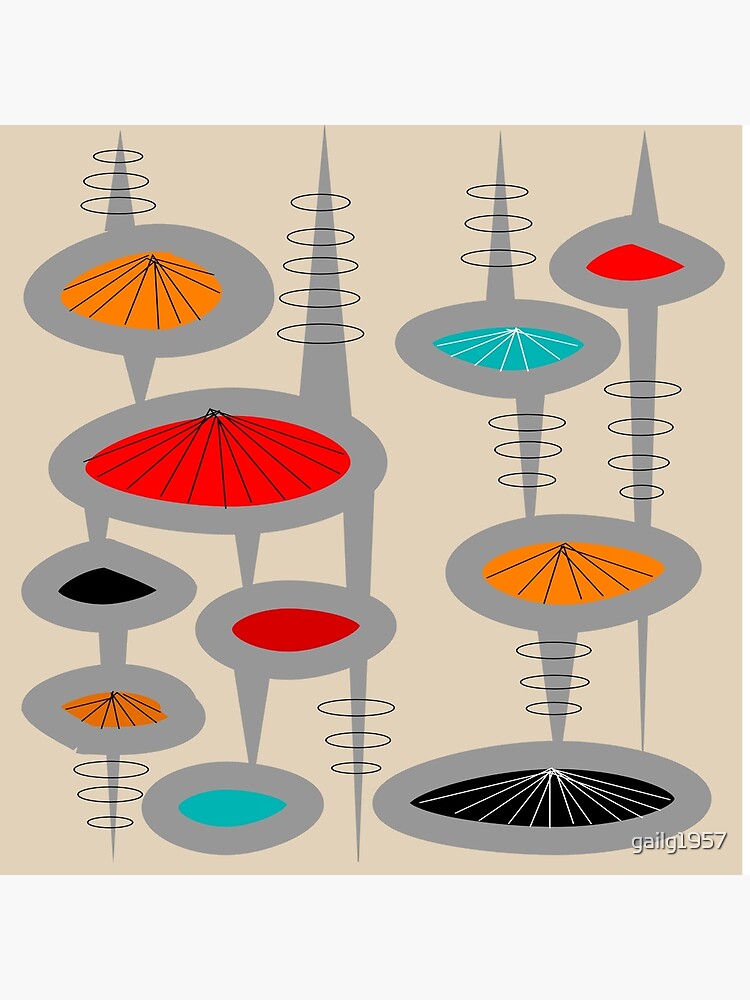 Atomic Era Inspired Art by gailg1957