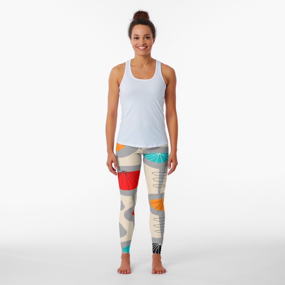 Atomic Era Inspired Art Leggings