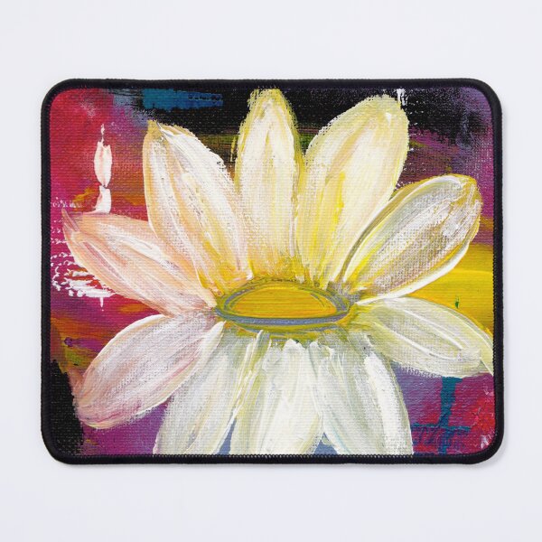 Item preview, White Daisy - Dynamic White Floral Art designed and sold by KATHLEEN TENNANT ART.