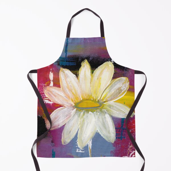 Item preview, White Daisy - Dynamic White Floral Art designed and sold by KATHLEEN TENNANT ART.