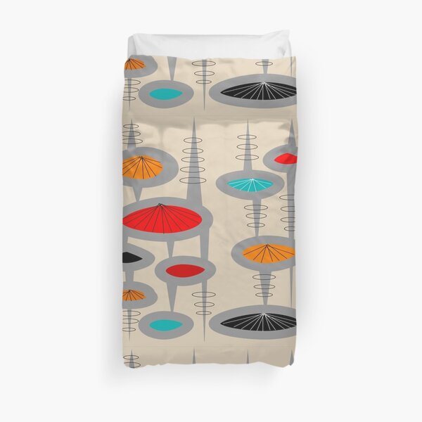 Atomic Era Inspired Art Duvet Cover