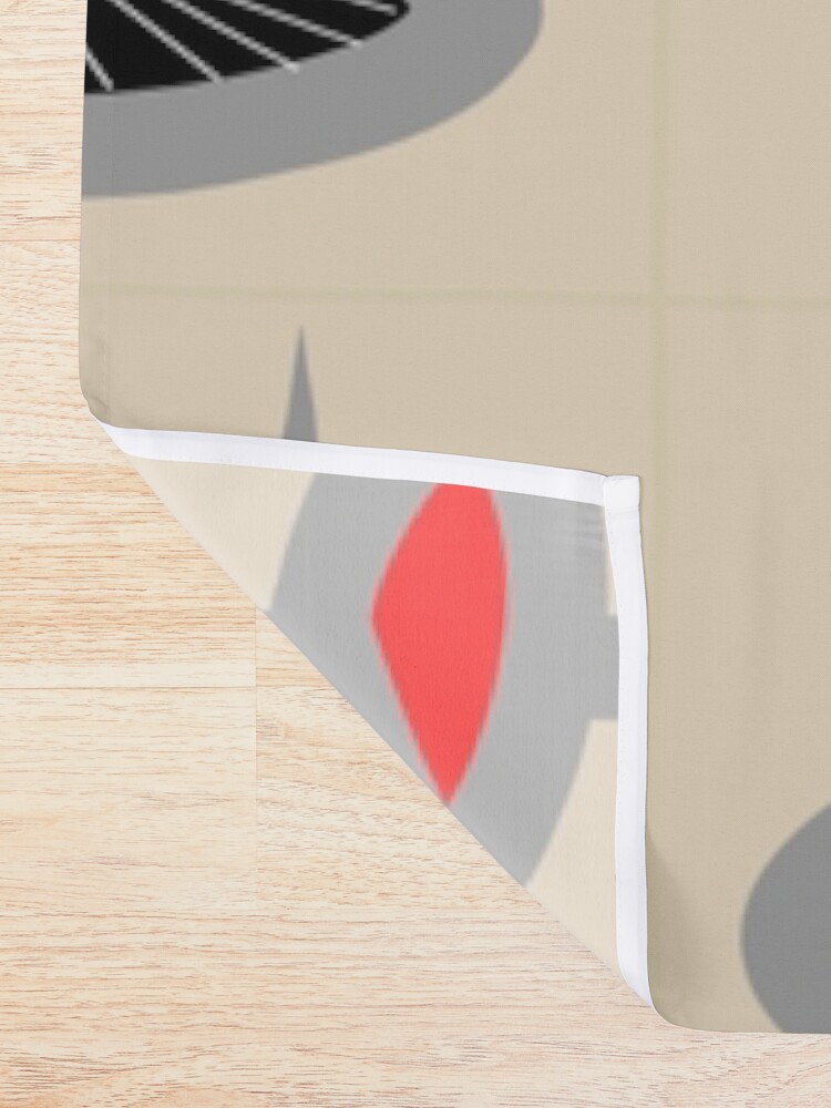 Alternate view of Atomic Era Inspired Art Shower Curtain