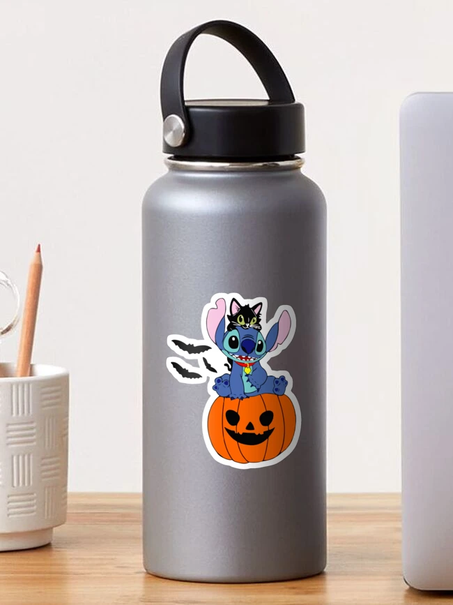 Halloween Pumpkin Ghost Purple Kids Water Bottle with Silicone Straw for  Girls Boys Black Cats Toddlers Insulated Stainless Steel with Straw Lid