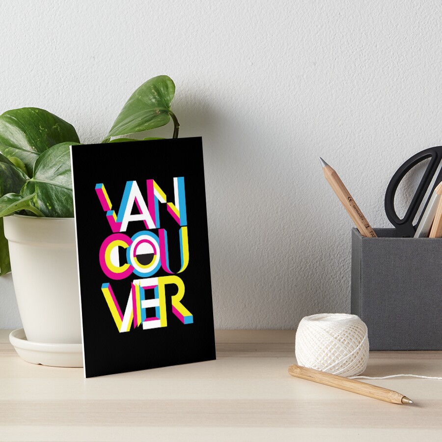 "VANCOUVER POSTER" Art Board Print for Sale by thekunstlab Redbubble