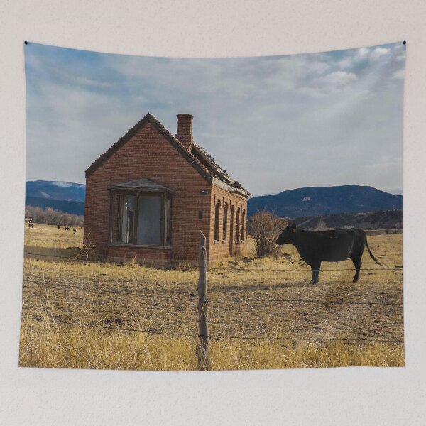 Item preview, Cow In An Abandoned Field  designed and sold by MissJades.