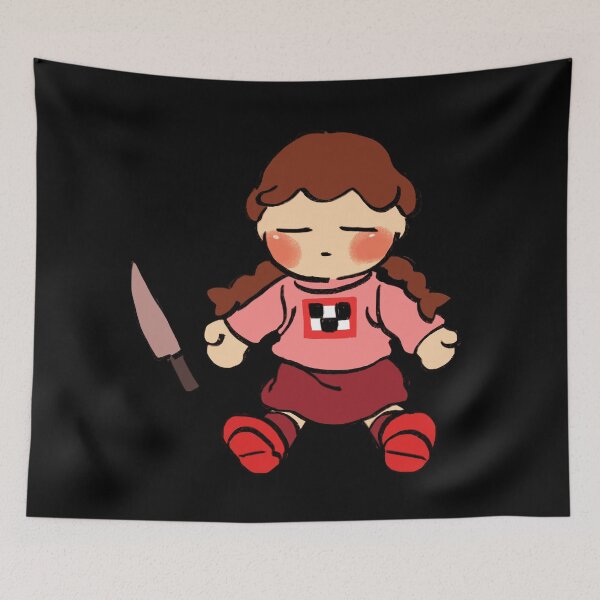 Item preview, I draw madotsuki plush with knife normal colors ver. / yume nikki designed and sold by RansRoom.