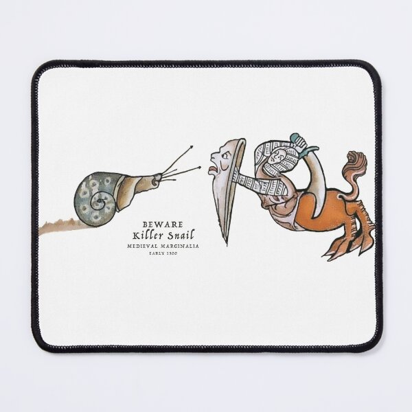 Item preview, Killer Snail: Medieval Marginalia, early 1300s designed and sold by ebrawne.