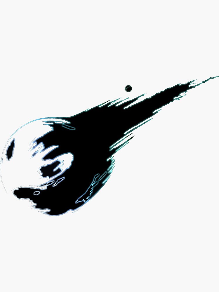 quot FINAL FANTASY ° Final Fantasy VII Neon Logo quot Sticker by ArtLOGO