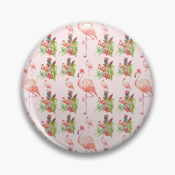 Artikelvorschau, Flim Flam Flamingo Vogel Natur Blumenmuster entworfen und verkauft von thesandrafadzai.
