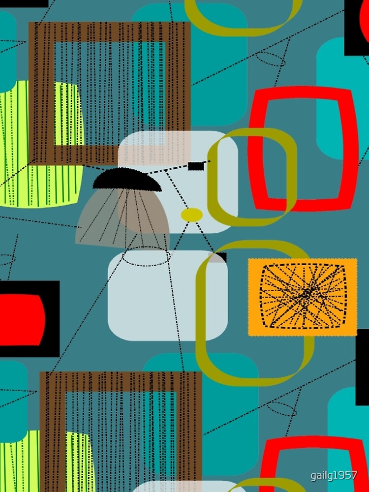 Mid-Century Modern Abstract Art III by gailg1957
