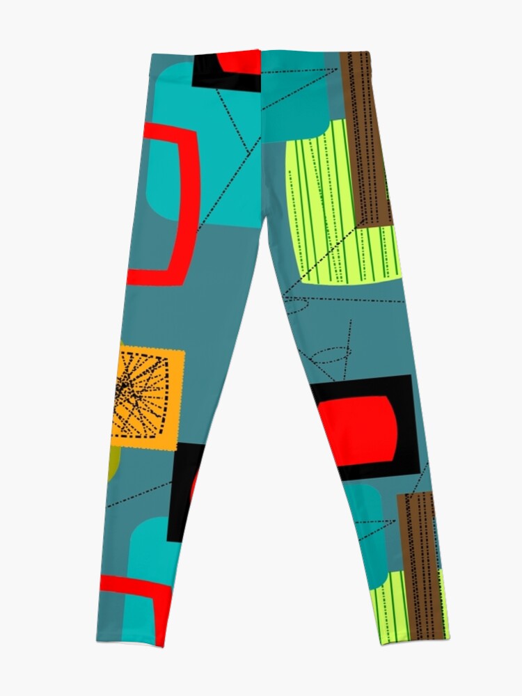 Alternate view of Mid-Century Modern Abstract Art III Leggings