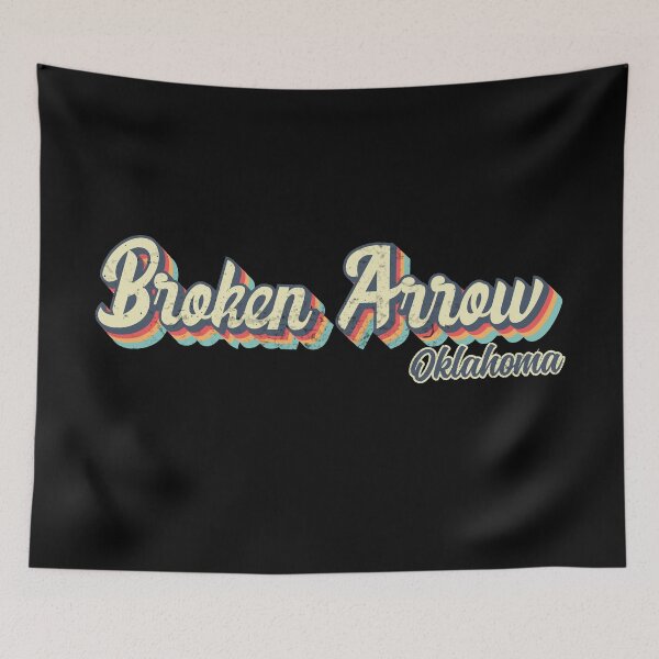 Item preview, Broken Arrow Oklahoma Retro Vintage 70s rainbow designed and sold by Teelogic.