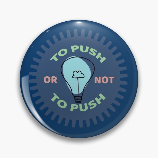 Artikelvorschau, To Push OR Not To Push - Programmierer und DevOps-Tagesablauf blau entworfen und verkauft von IrinchiDE.