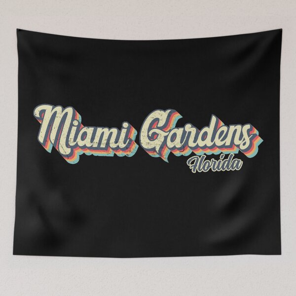 Item preview, Miami Gardens city Florida Retro Vintage 70s rainbow designed and sold by Teelogic.