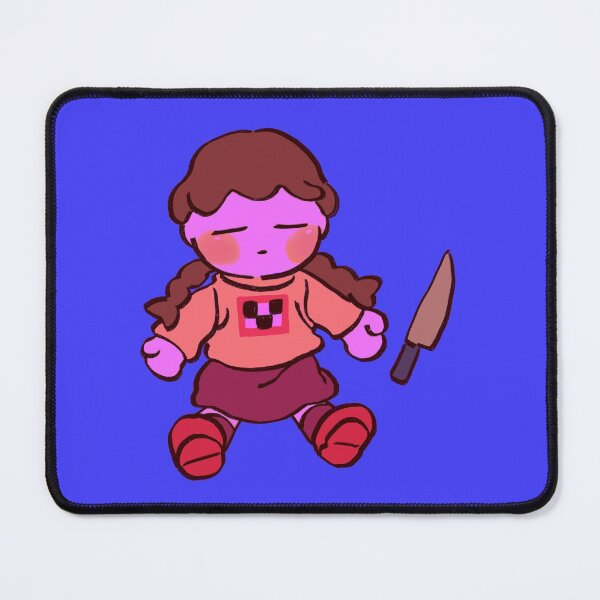 Item preview, I draw madotsuki plush with knife funky colors ver. / yume nikki designed and sold by RansRoom.